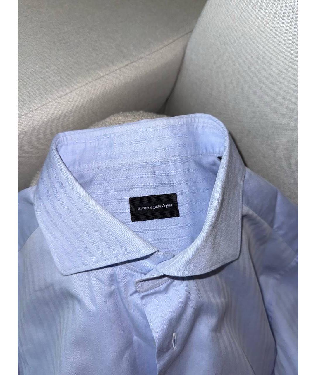ERMENEGILDO ZEGNA XXX Голубая классическая рубашка, фото 3