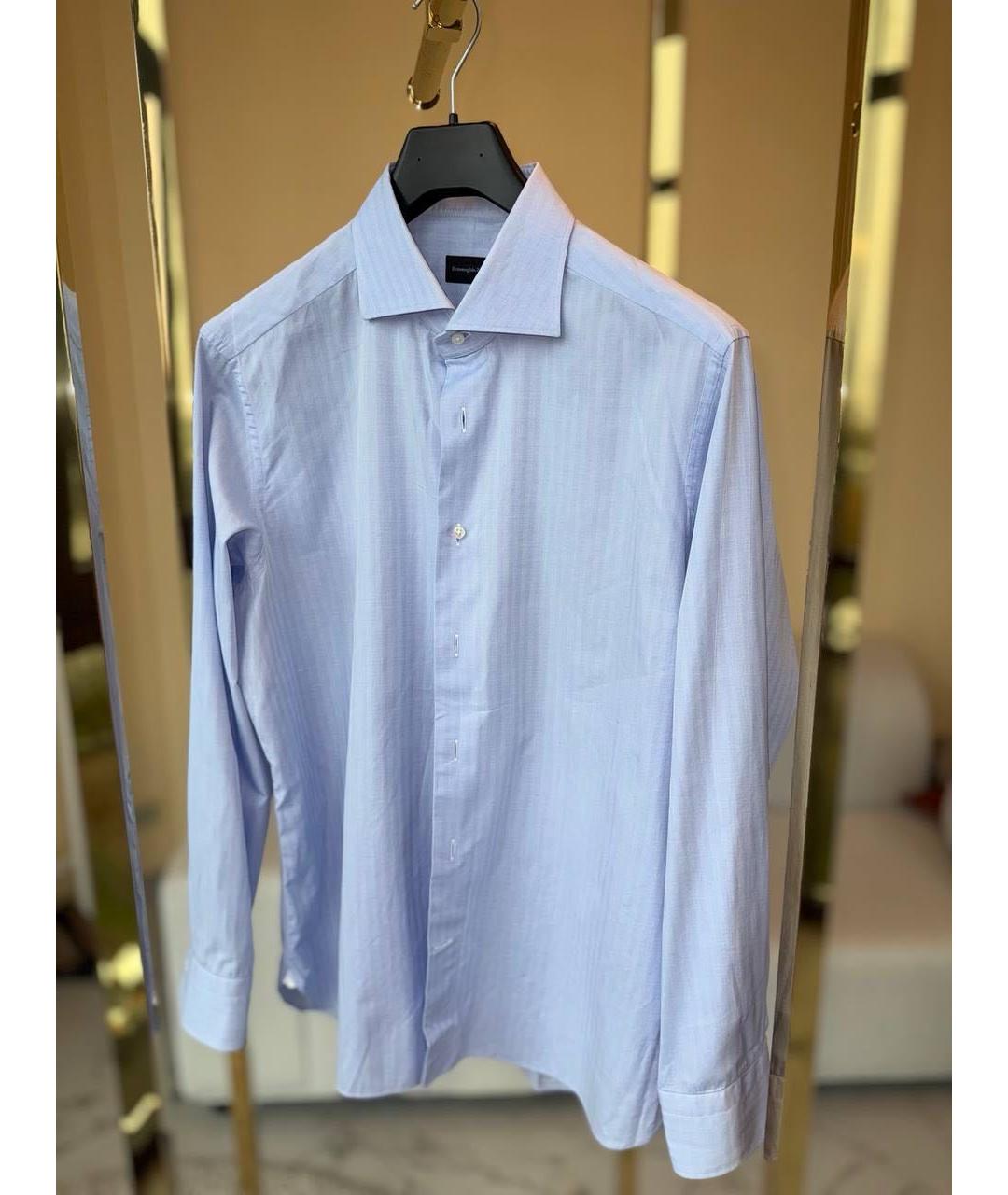 ERMENEGILDO ZEGNA XXX Голубая классическая рубашка, фото 6
