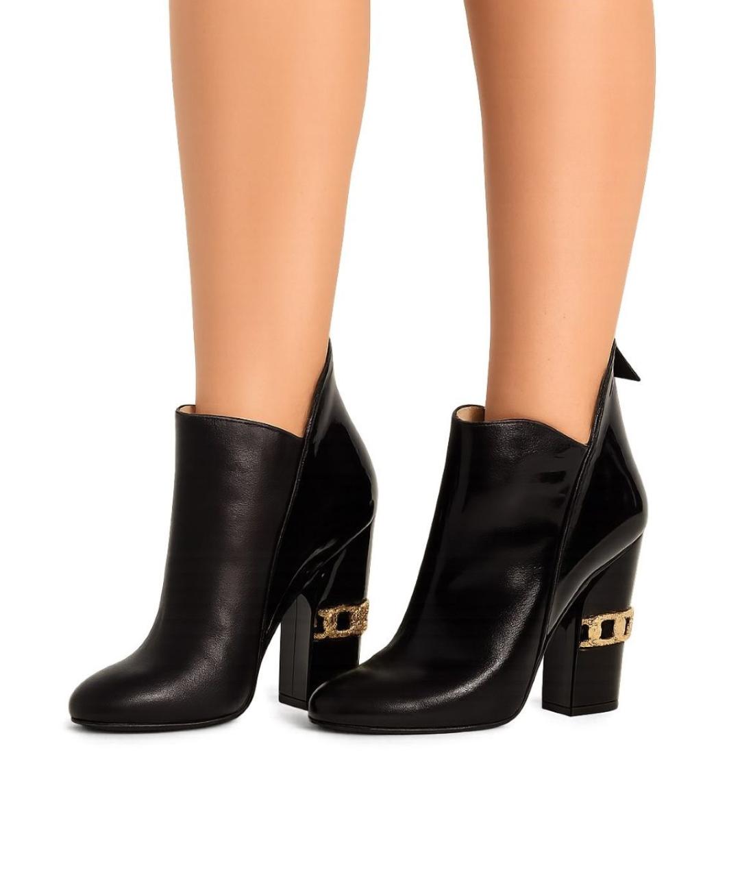 CASADEI Черные кожаные ботильоны, фото 5
