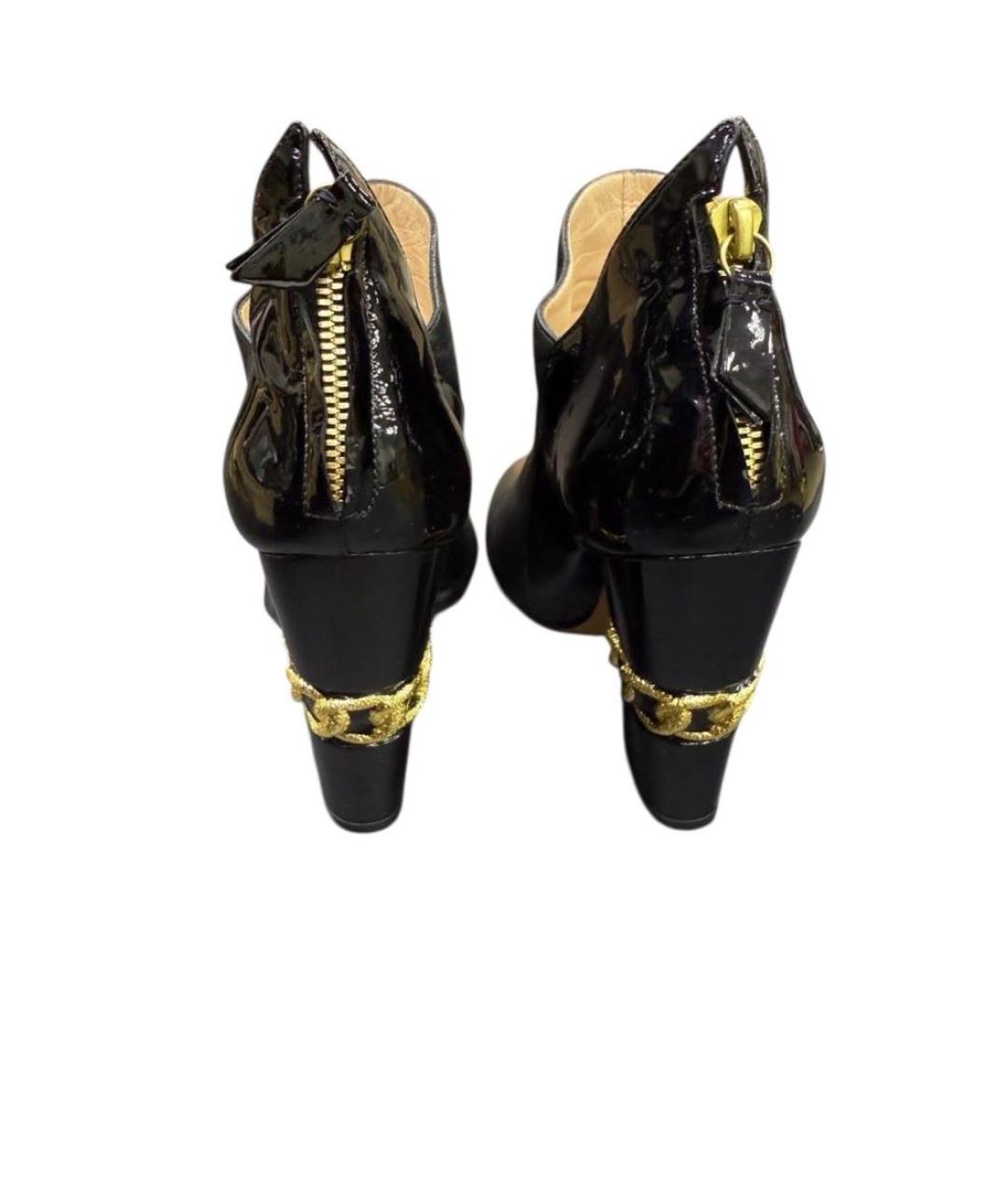 CASADEI Черные кожаные ботильоны, фото 3