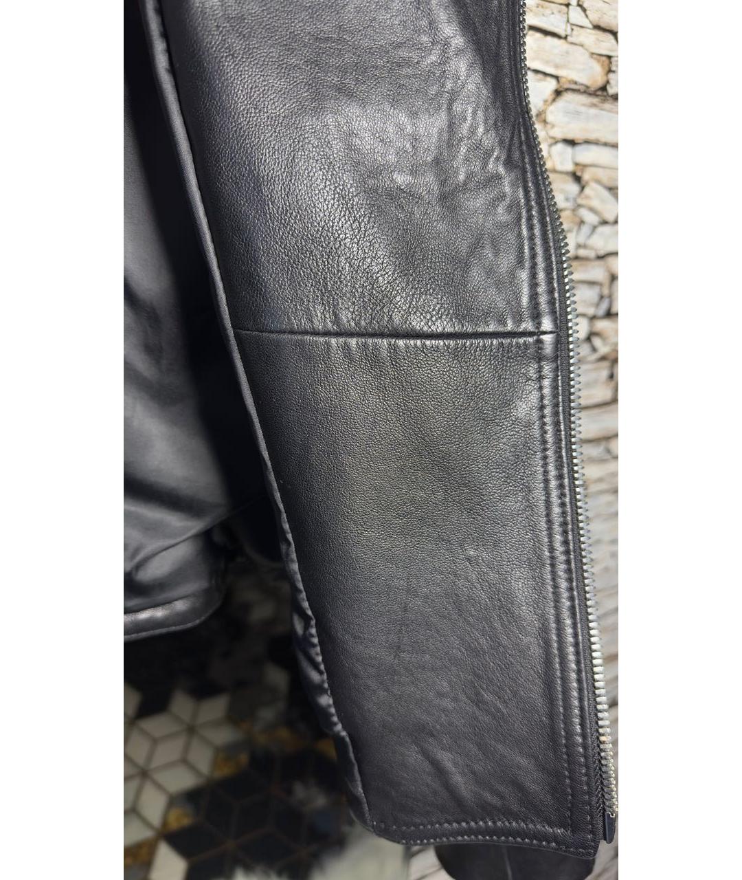 BALMAIN Черная кожаная куртка, фото 6