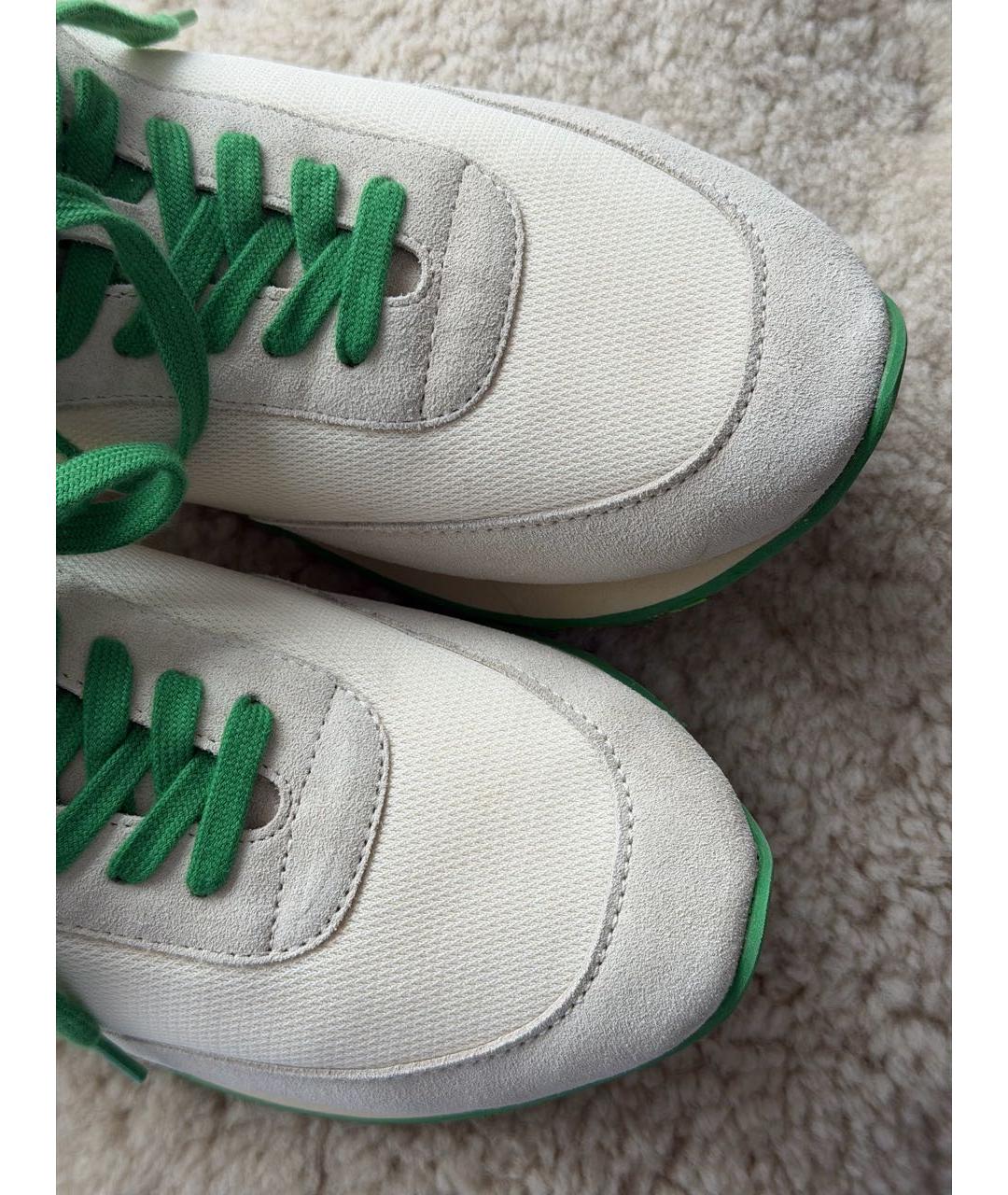 THE ROW Бежевые замшевые кроссовки, фото 7