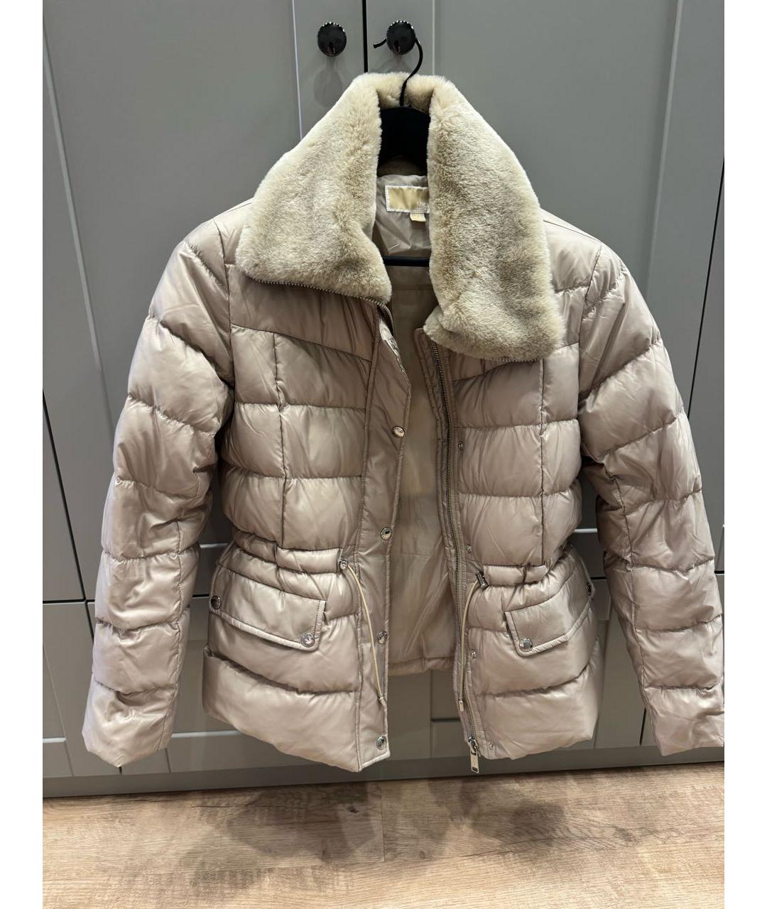 MICHAEL KORS Бежевая полиэстеровая куртка, фото 3