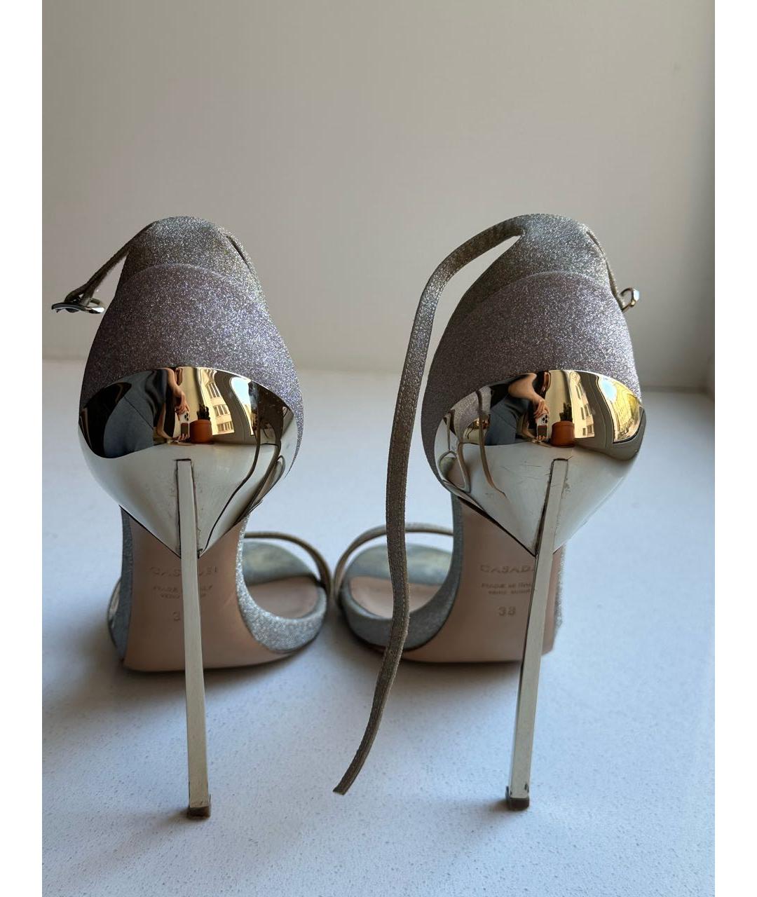 CASADEI Золотые босоножки, фото 4