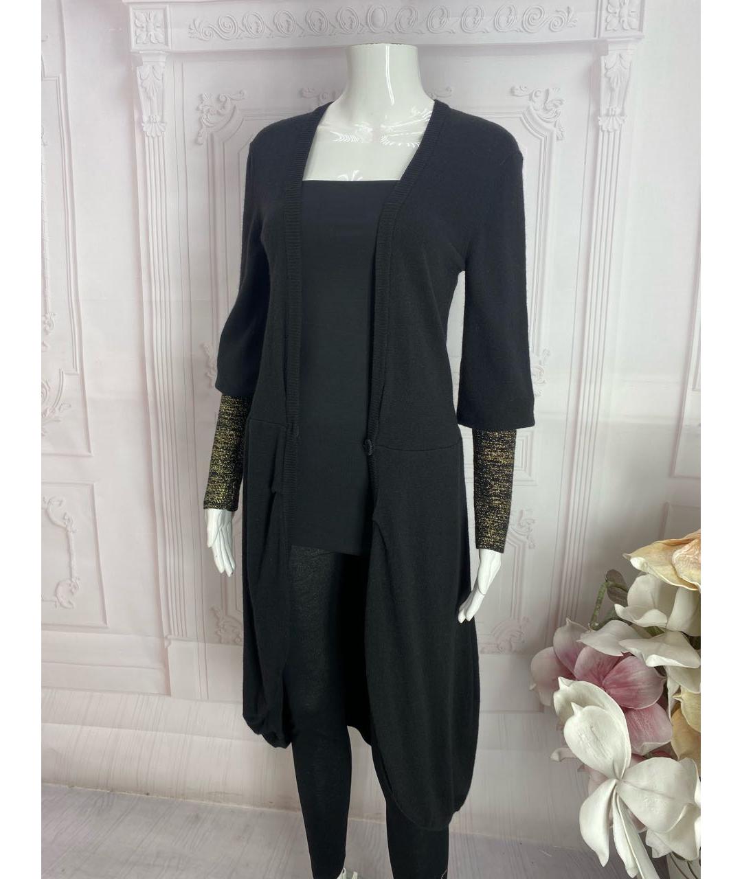 JO NO FUI Черный шерстяной кардиган, фото 7
