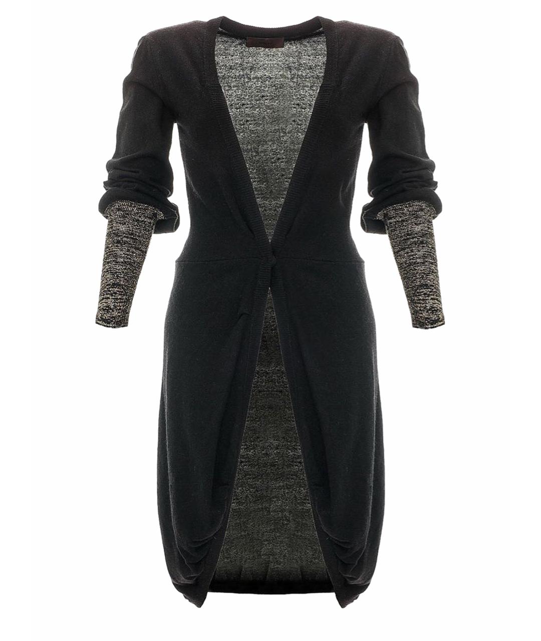 JO NO FUI Черный шерстяной кардиган, фото 1