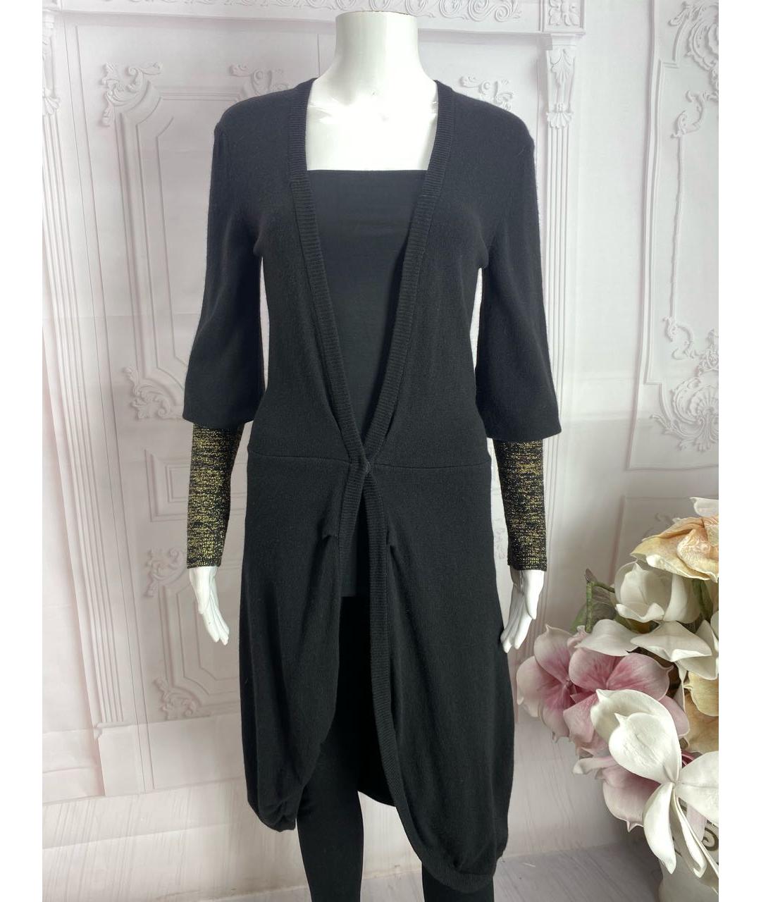 JO NO FUI Черный шерстяной кардиган, фото 5