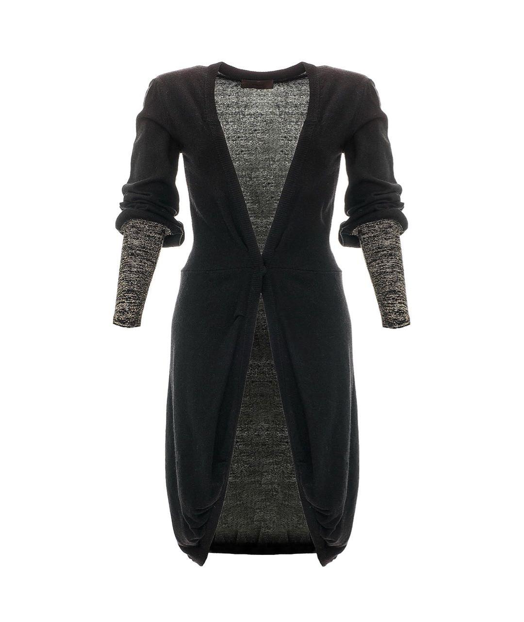 JO NO FUI Черный шерстяной кардиган, фото 9