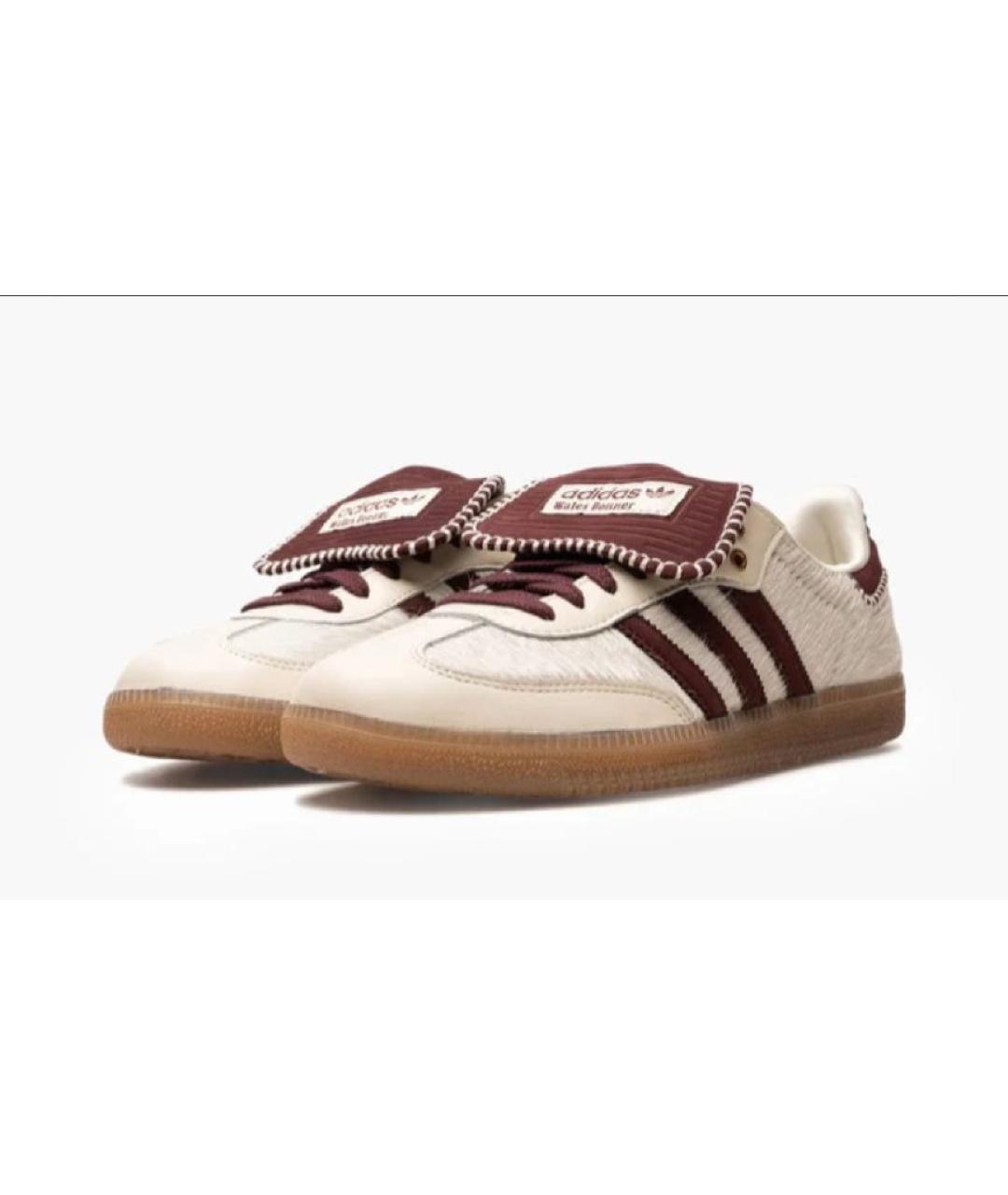 ADIDAS Бежевые текстильные кроссовки, фото 2