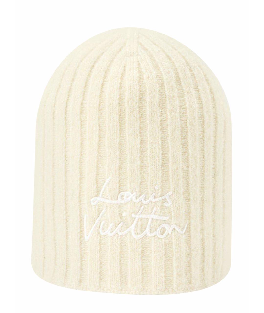 LOUIS VUITTON Белая шапка, фото 1