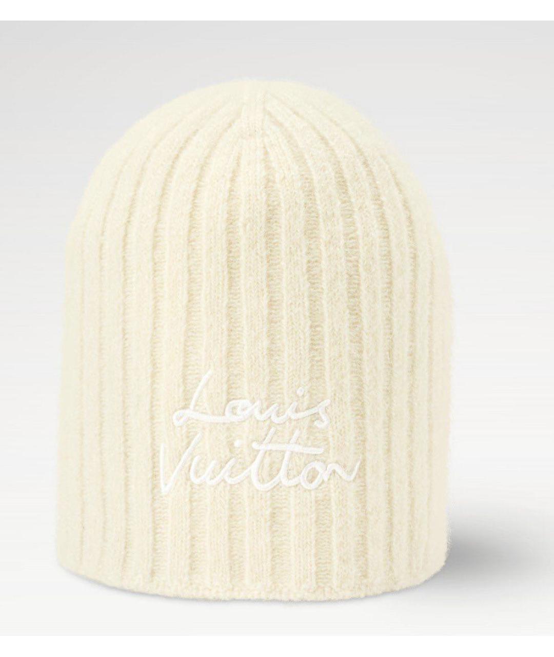 LOUIS VUITTON Белая шапка, фото 4