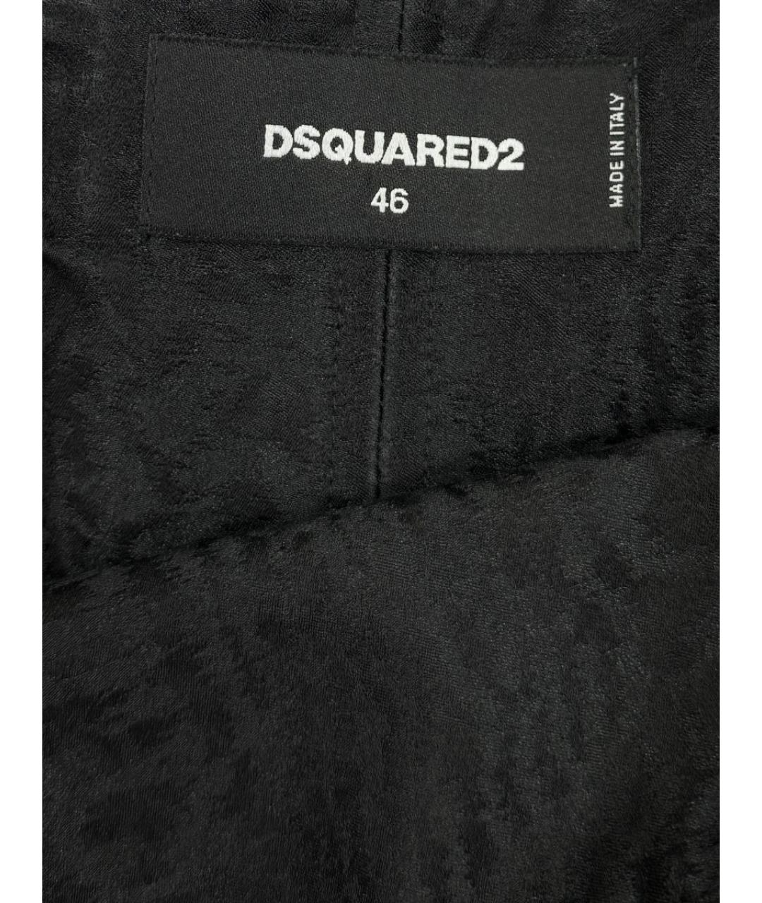 DSQUARED2 Черная юбка миди, фото 3