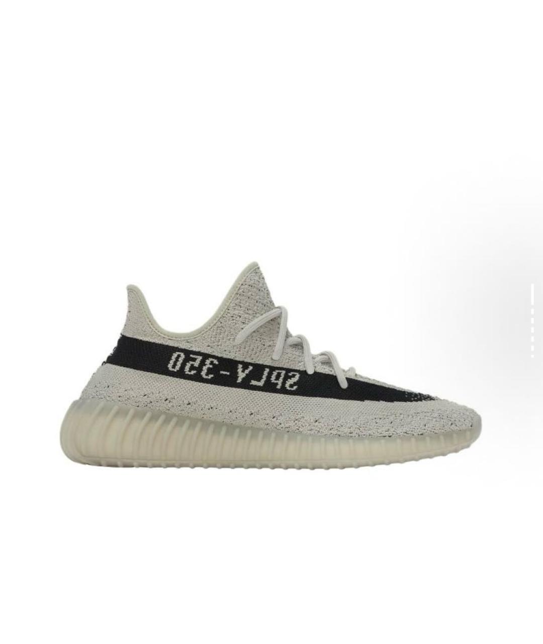 ADIDAS YEEZY Бежевые текстильные низкие кроссовки / кеды, фото 6
