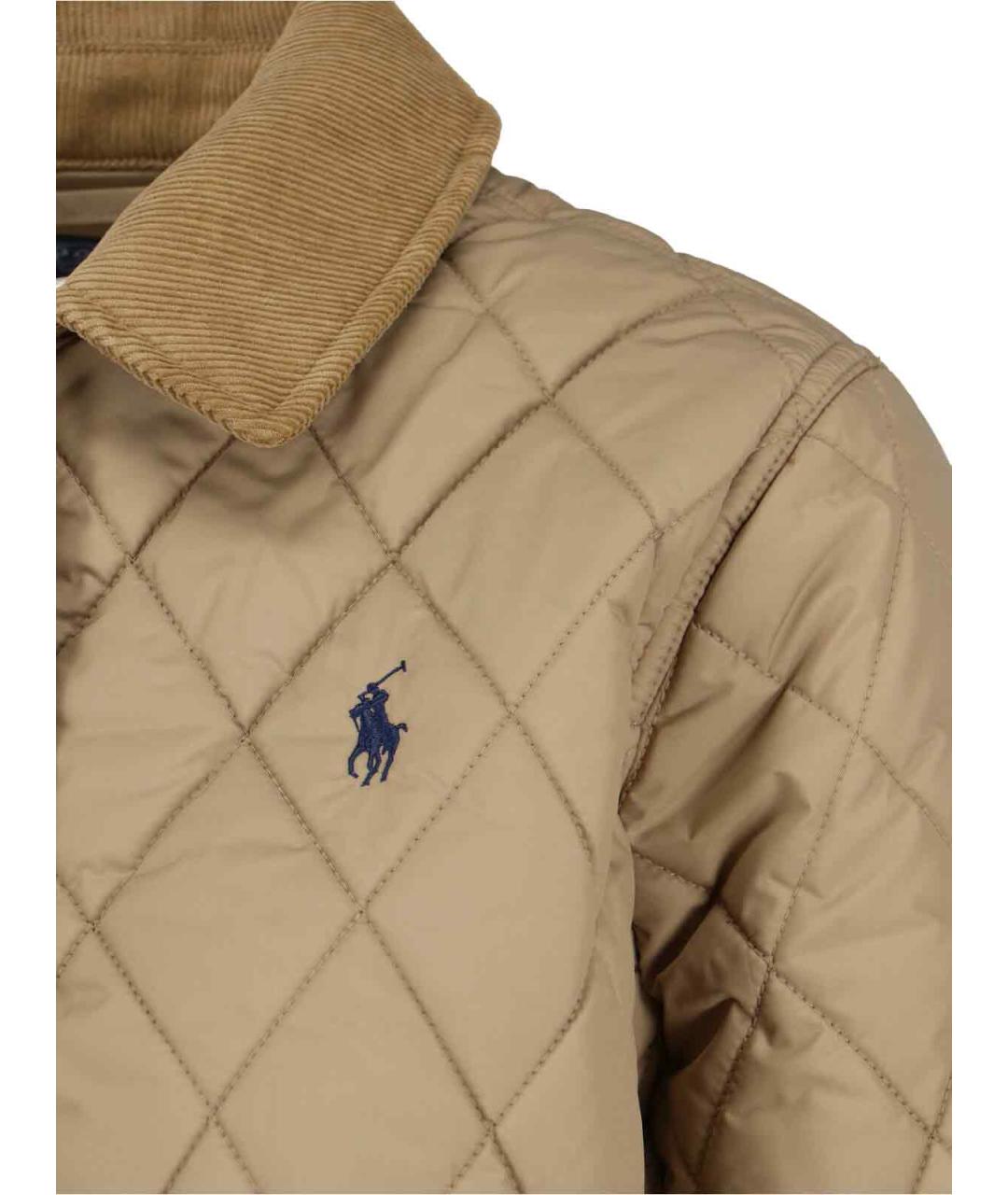 POLO RALPH LAUREN Бежевая полиэстеровая куртка, фото 4