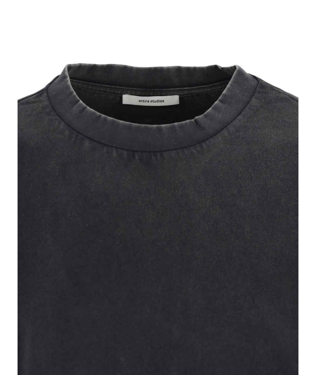 entire studios Черная хлопковая футболка, фото 3