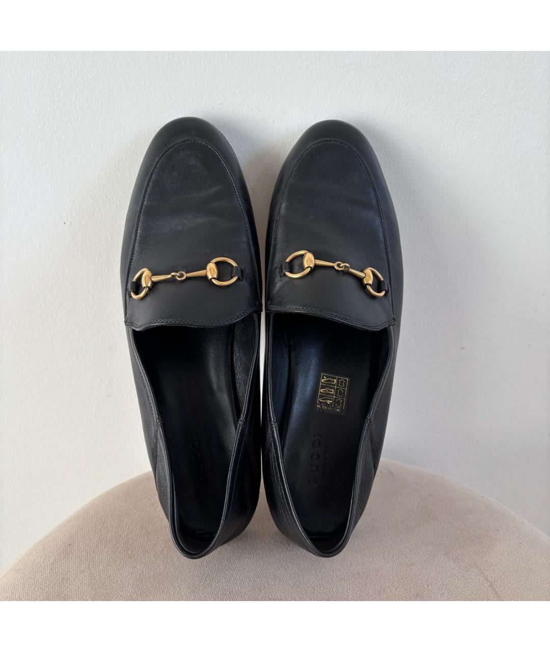 GUCCI Черные кожаные лоферы, фото 8