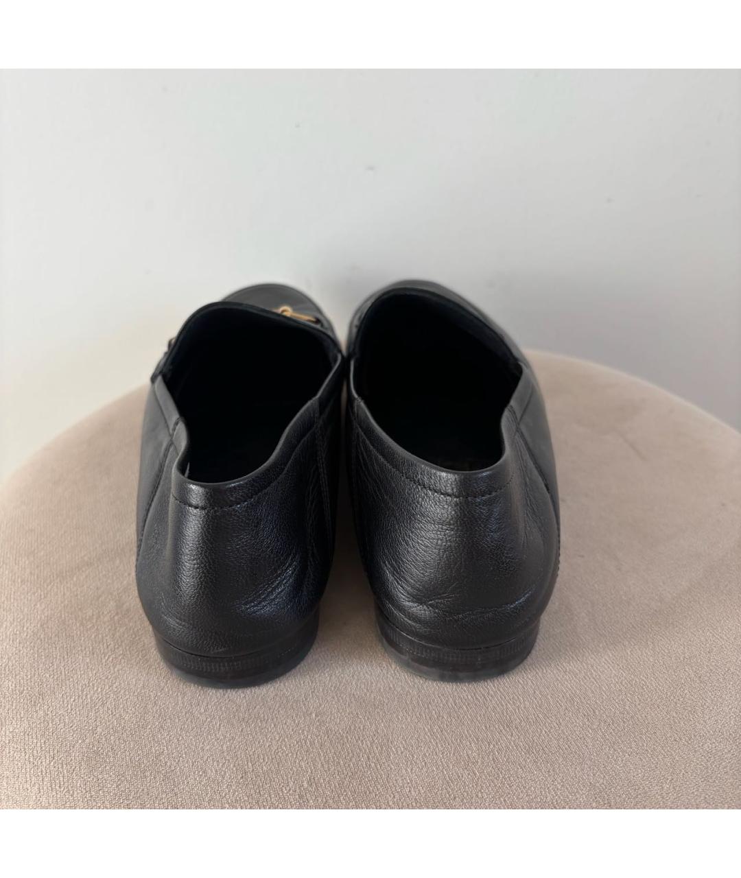 GUCCI Черные кожаные лоферы, фото 6