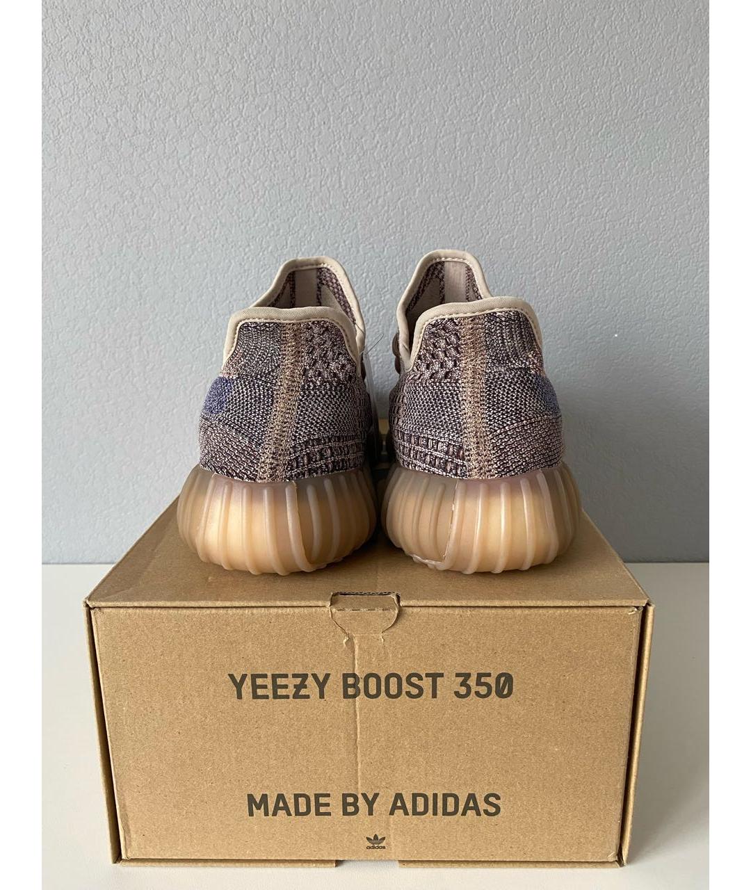 ADIDAS YEEZY Фиолетовые текстильные низкие кроссовки / кеды, фото 5