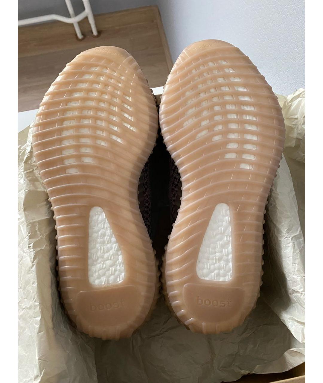 ADIDAS YEEZY Фиолетовые текстильные низкие кроссовки / кеды, фото 5