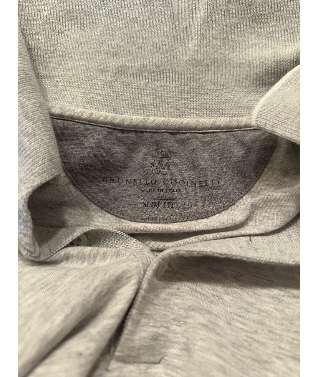 BRUNELLO CUCINELLI Серый хлопковый джемпер / свитер, фото 3