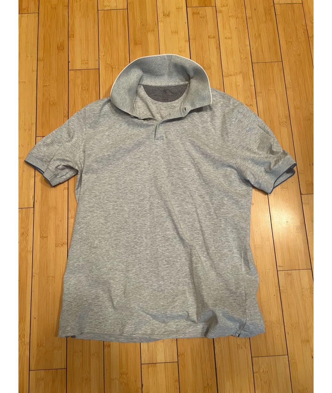 BRUNELLO CUCINELLI Серый хлопковый джемпер / свитер, фото 5