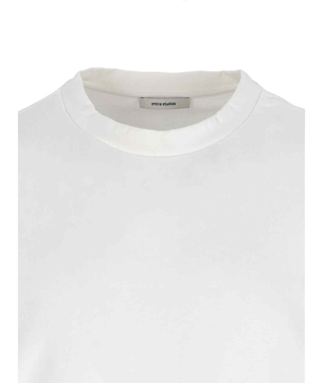 entire studios Белая хлопковая футболка, фото 3