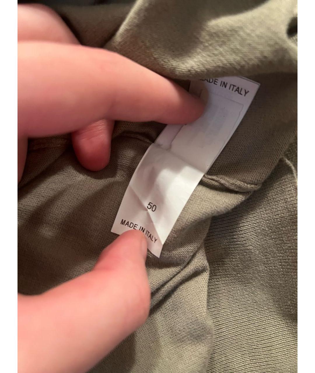 BRUNELLO CUCINELLI Хаки хлопковый джемпер / свитер, фото 5