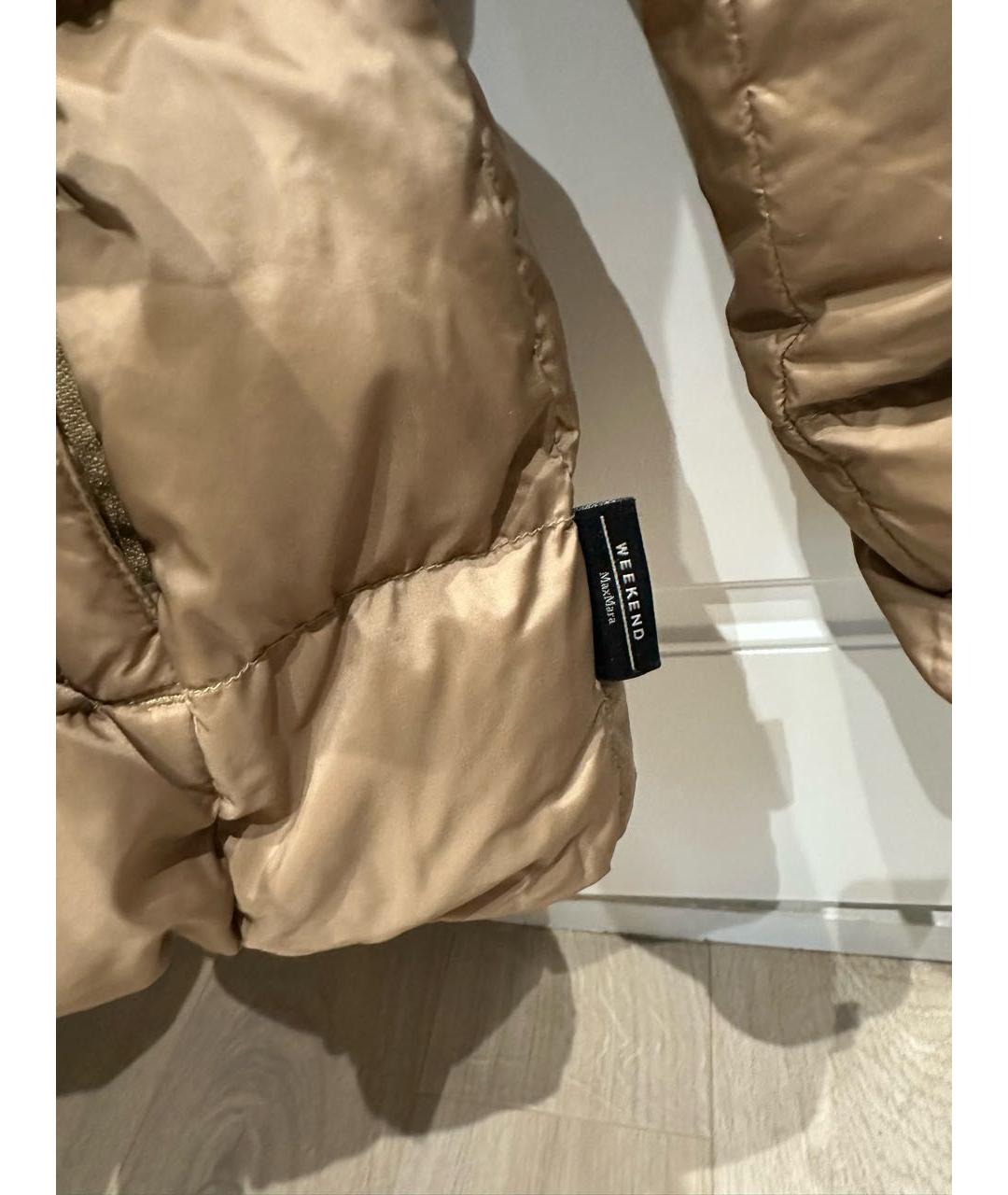 WEEKEND MAX MARA Бежевый пуховик, фото 5