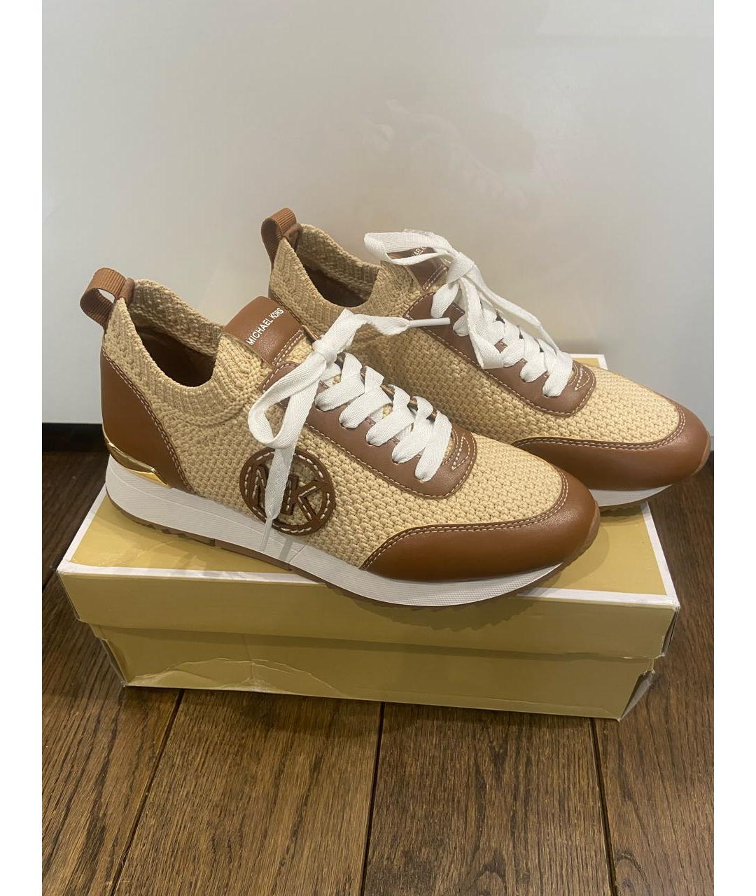 MICHAEL KORS Бежевые кроссовки, фото 7