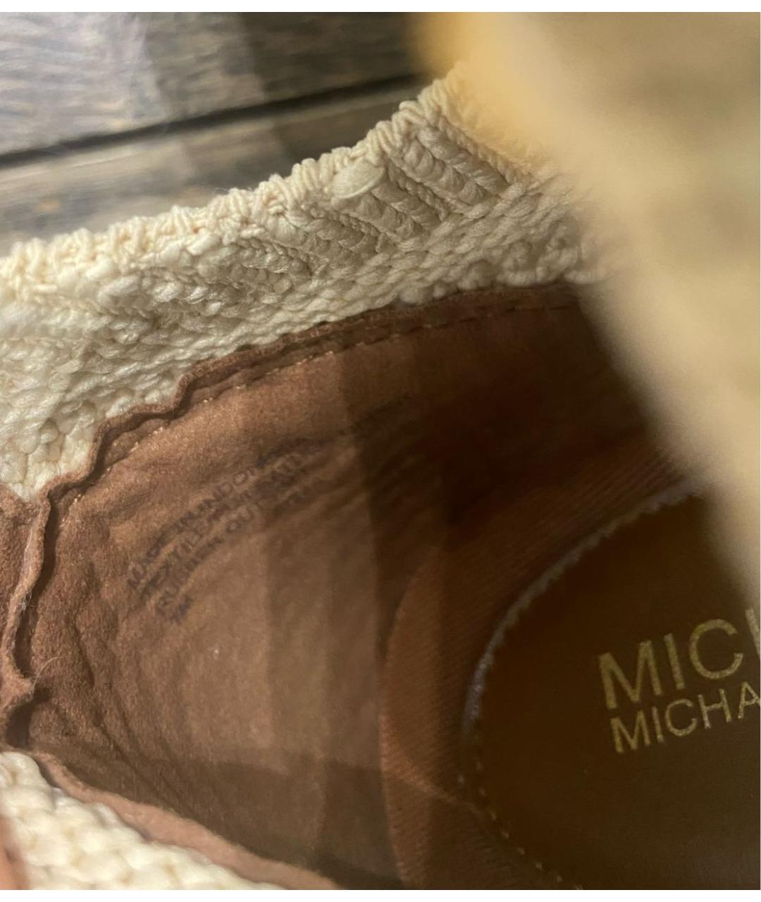 MICHAEL KORS Бежевые кроссовки, фото 5
