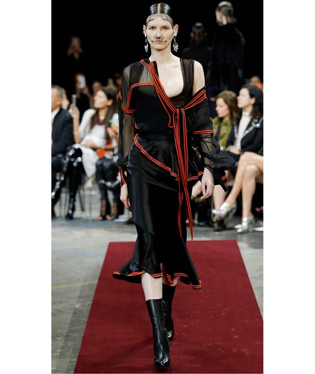 GIVENCHY Черная шерстяная юбка миди, фото 8