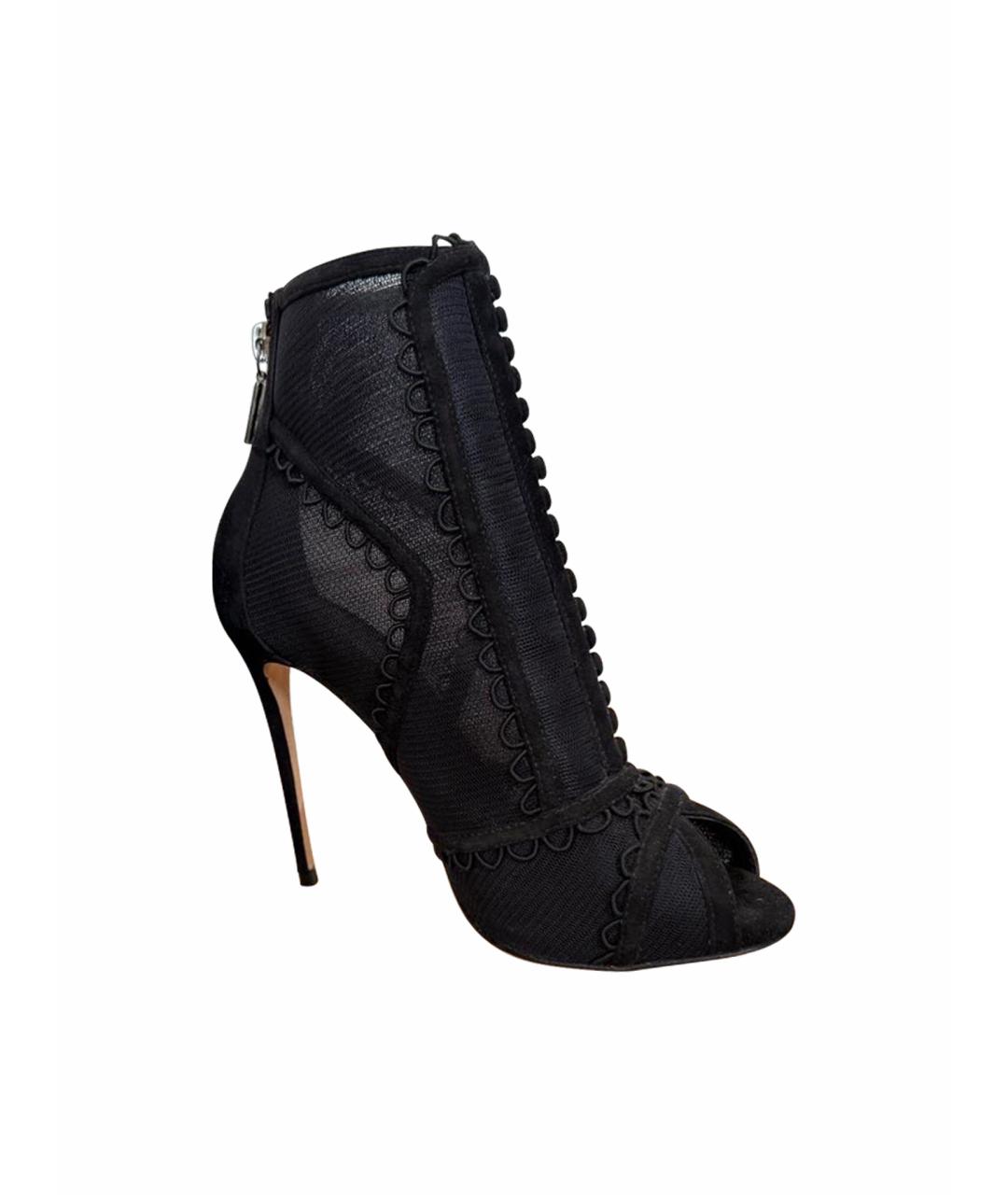 DOLCE&GABBANA Черные замшевые ботильоны, фото 1