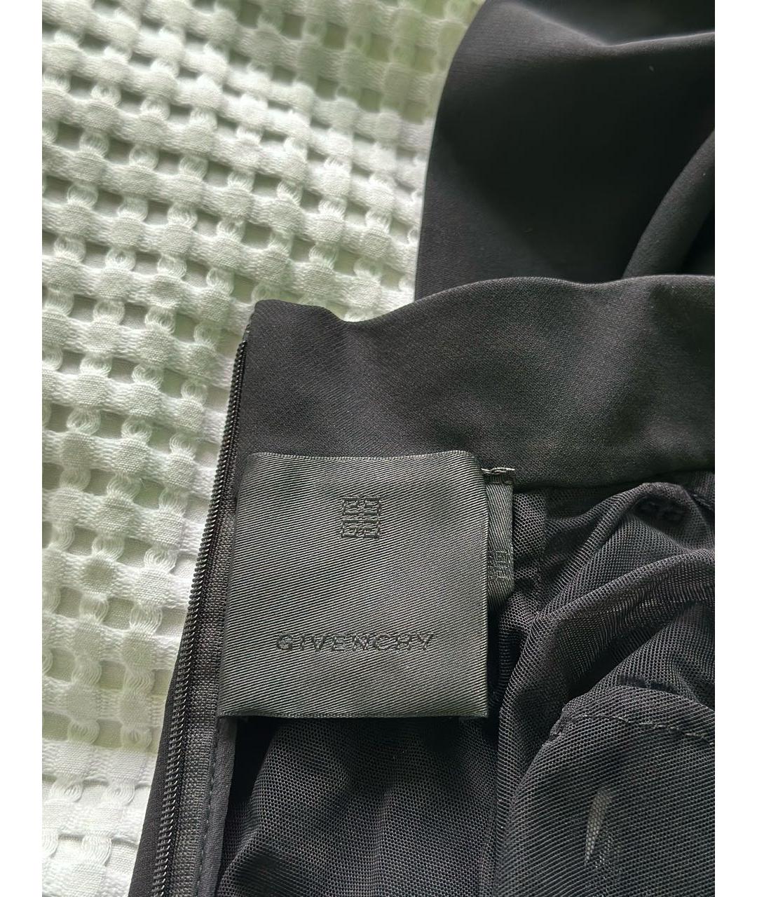 GIVENCHY Черное вискозное коктейльное платье, фото 5