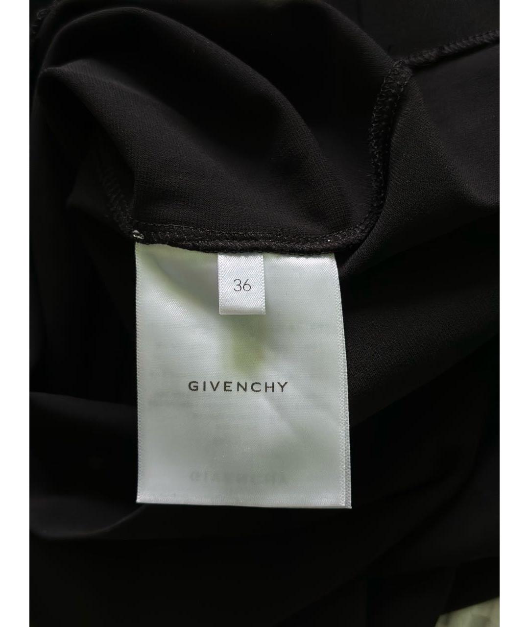GIVENCHY Черное вискозное коктейльное платье, фото 6