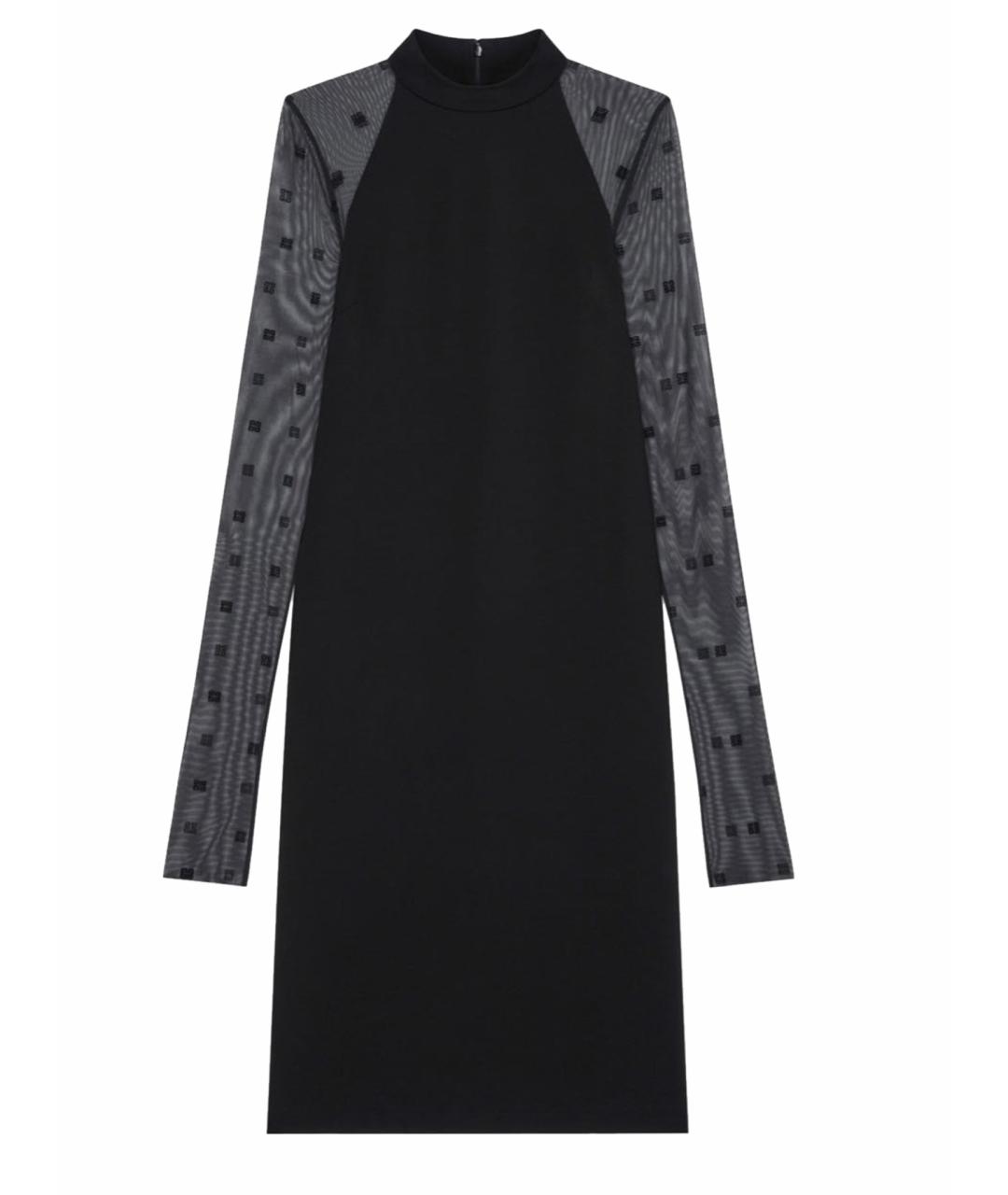 GIVENCHY Черное вискозное коктейльное платье, фото 1