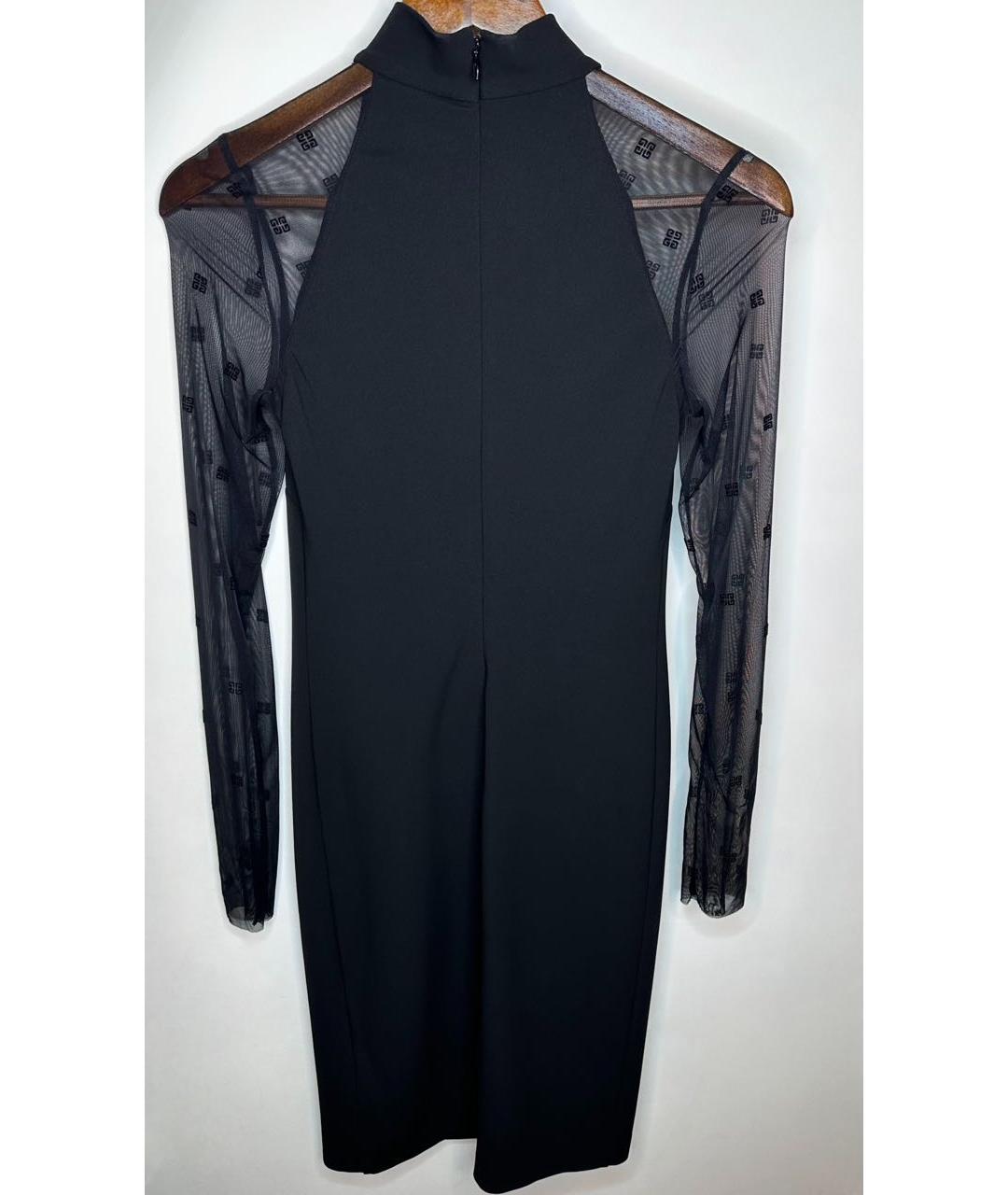 GIVENCHY Черное вискозное коктейльное платье, фото 4