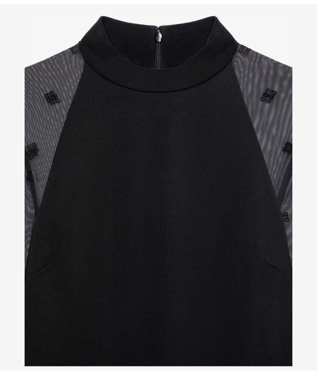 GIVENCHY Черное вискозное коктейльное платье, фото 2