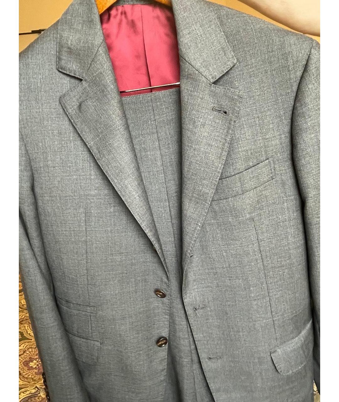 BRUNELLO CUCINELLI Антрацитовый повседневный костюм, фото 4