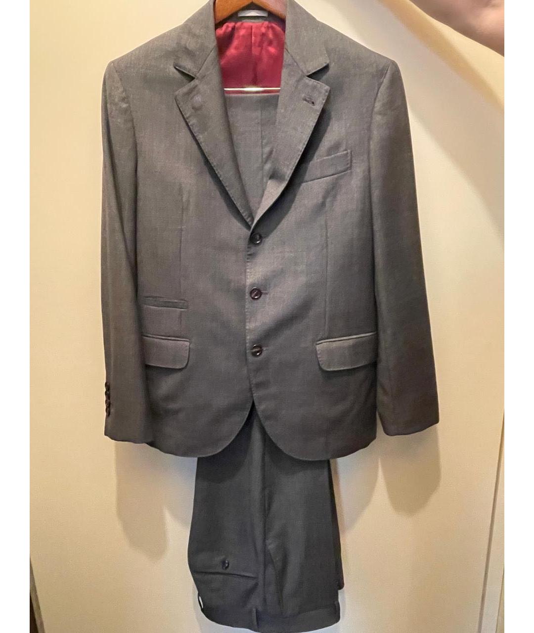 BRUNELLO CUCINELLI Антрацитовый повседневный костюм, фото 7