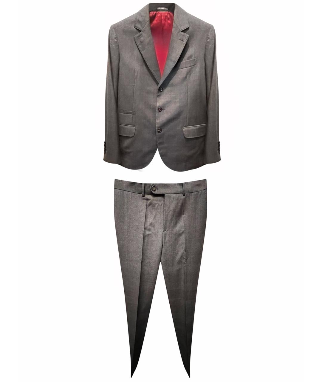 BRUNELLO CUCINELLI Антрацитовый повседневный костюм, фото 1