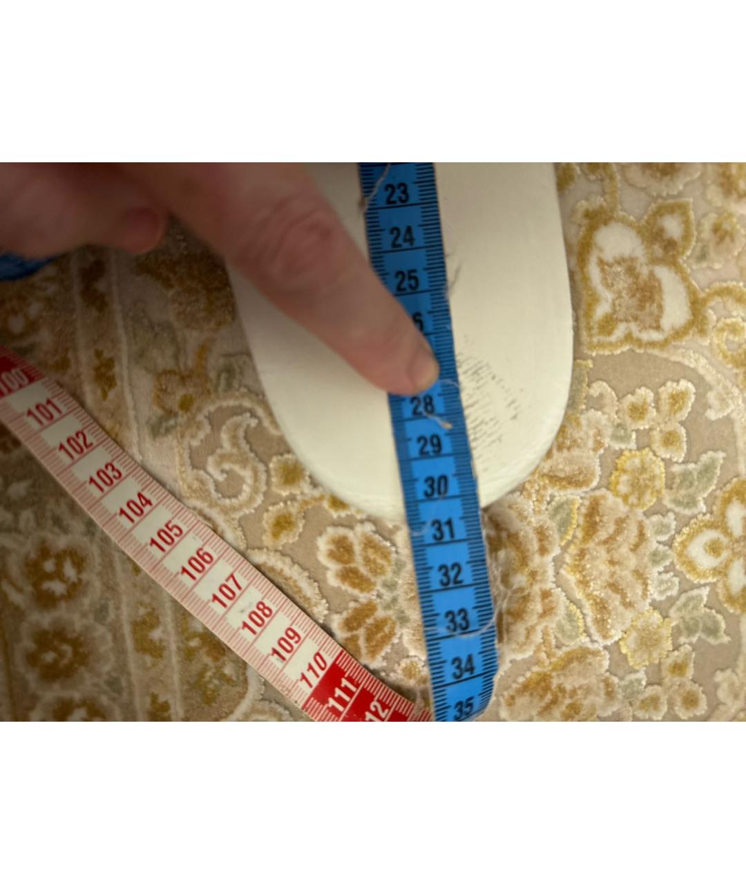 GUCCI Белые кожаные низкие кроссовки / кеды, фото 8