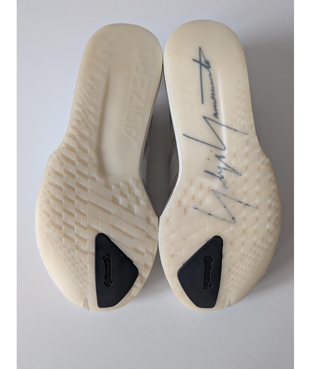 Y-3 Белые синтетические низкие кроссовки / кеды, фото 6