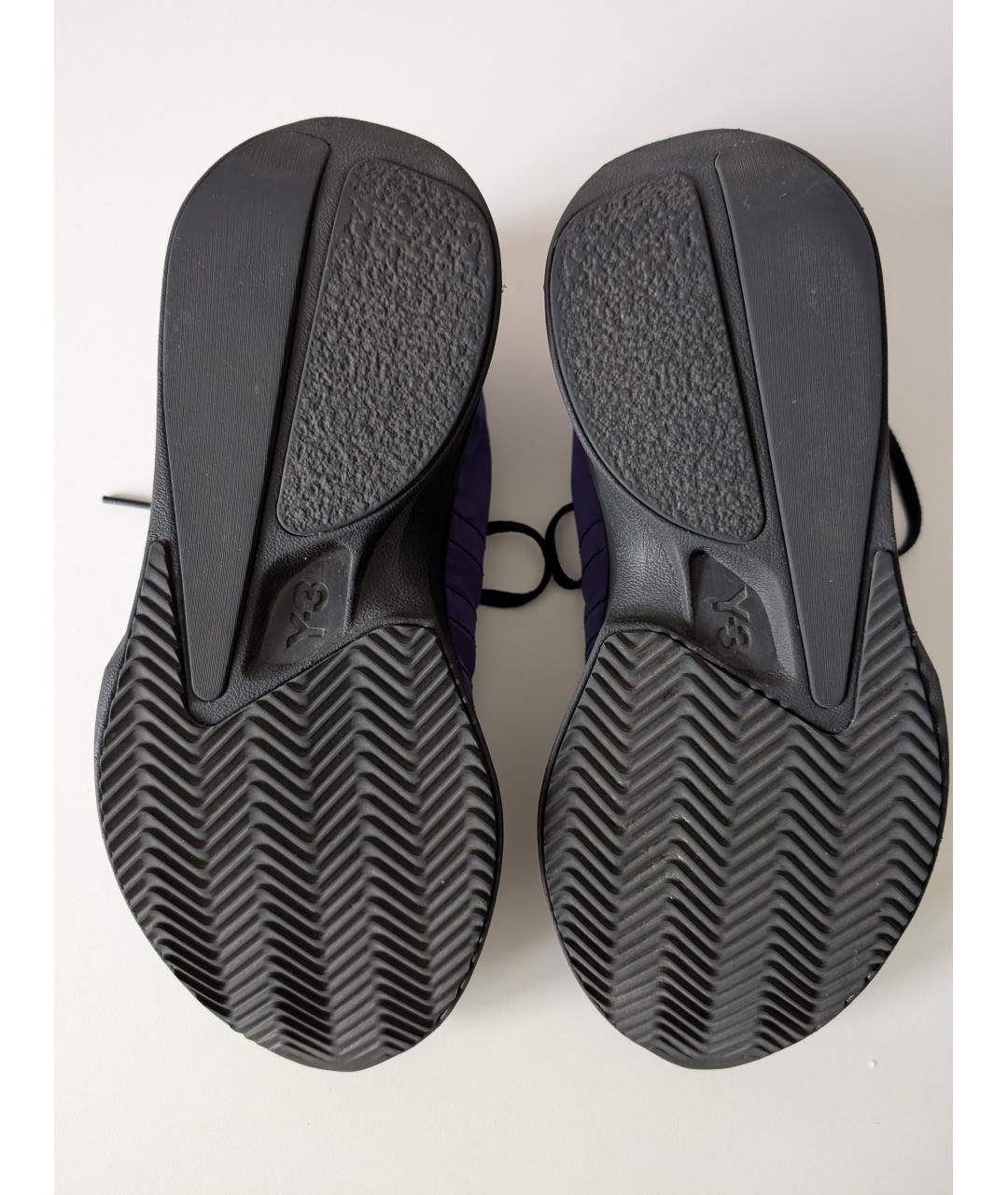 Y-3 Фиолетовые синтетические низкие кроссовки / кеды, фото 6