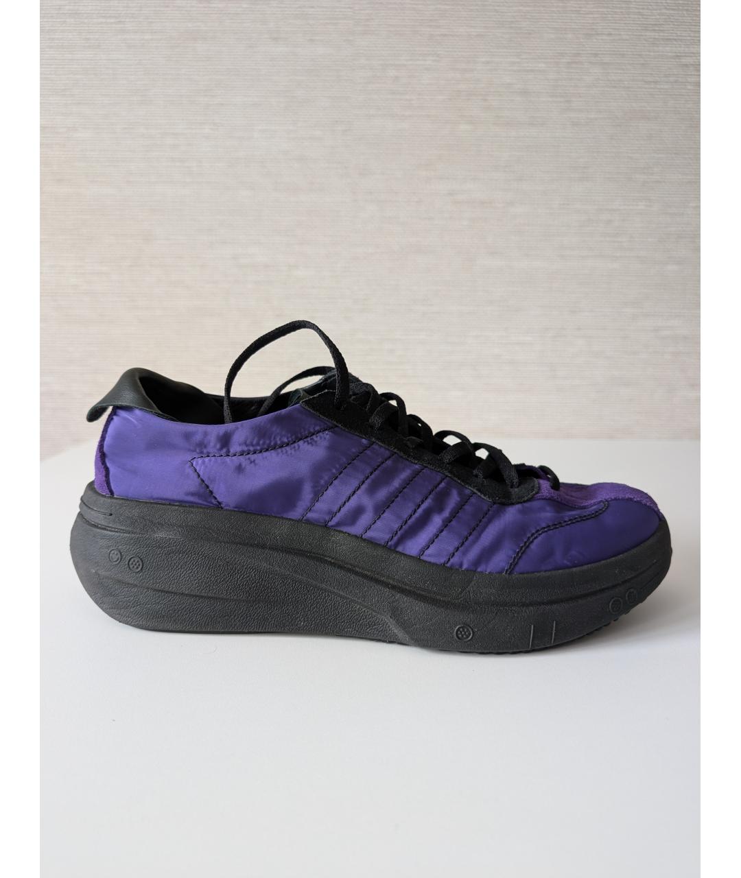 Y-3 Фиолетовые синтетические низкие кроссовки / кеды, фото 8