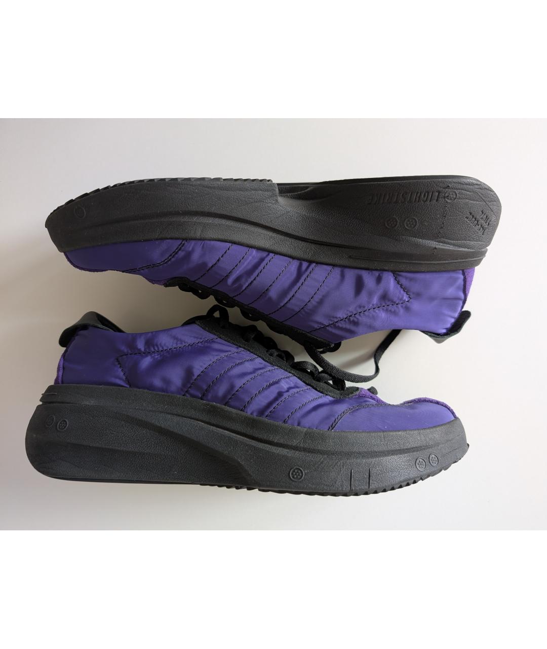 Y-3 Фиолетовые синтетические низкие кроссовки / кеды, фото 3