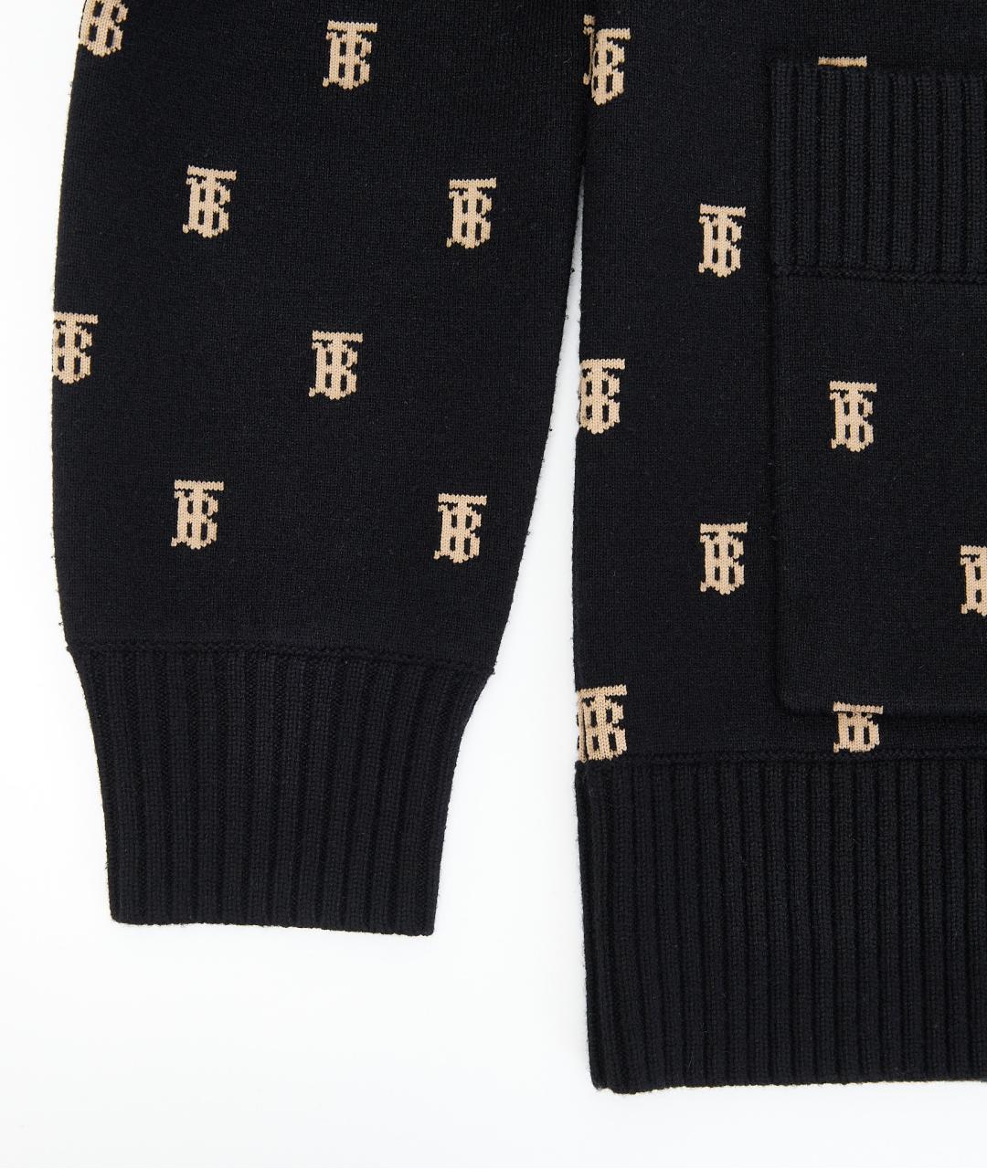 BURBERRY Черный шерстяной кардиган, фото 5