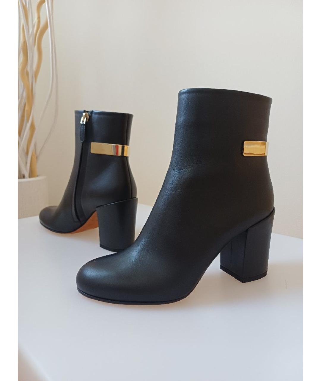 GIVENCHY Черные кожаные ботинки, фото 4