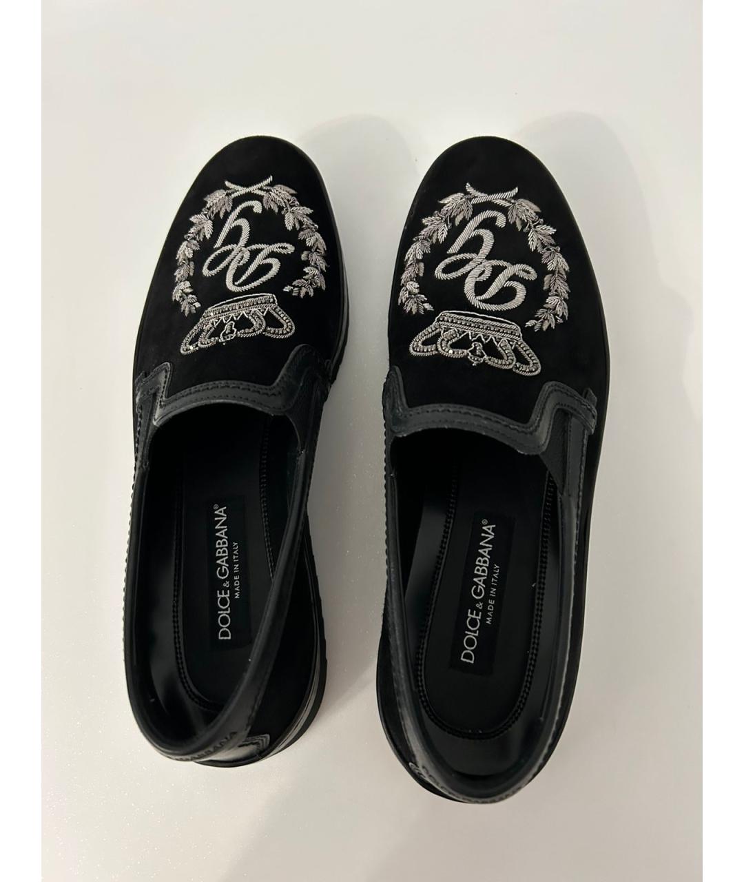 DOLCE&GABBANA Коричневые замшевые лоферы, фото 3