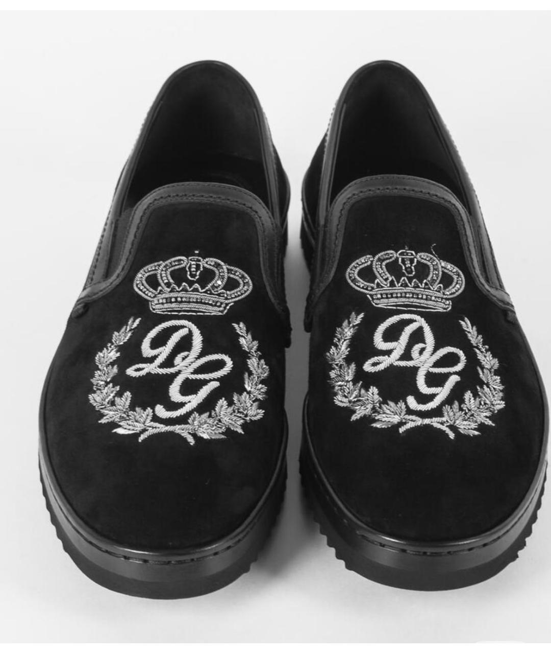 DOLCE&GABBANA Коричневые замшевые лоферы, фото 6