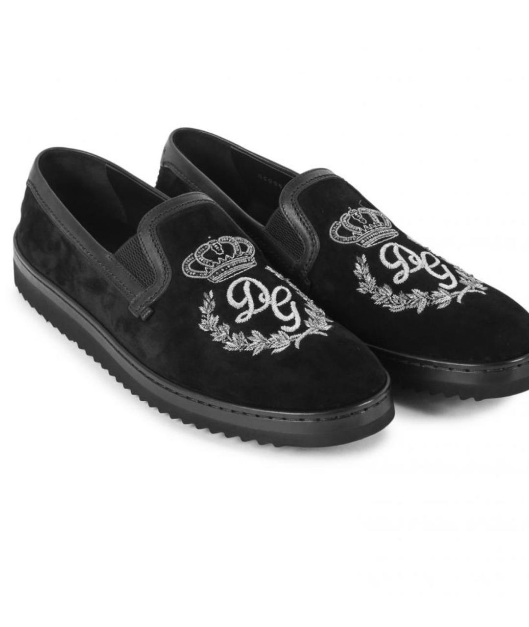 DOLCE&GABBANA Коричневые замшевые лоферы, фото 7